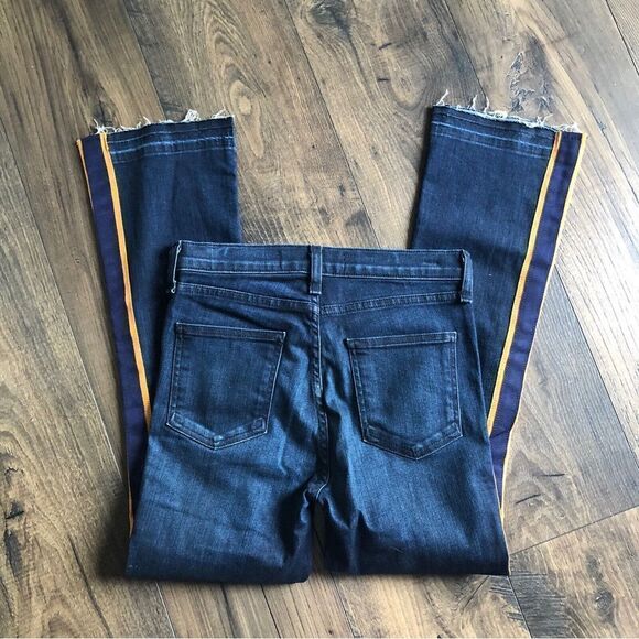 Veronica Beard Denim Bootcut Jeans Size 28 Gold Ribbon Cropped Straight Leg - Picture 4 of 7